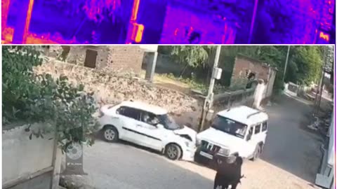 Two vehicles crash at the intersection near Tantiya Govt Hospital. Who’s to blame?
