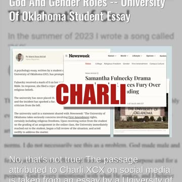 Fact Check: FAKE Quote From Charli XCX Article 'The Death of Cool' About God And Gender Roles