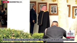 Trump shows Saudi Crown Prince Mohammed bin Salman the Biden Autopen Portrait