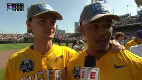 The moment the LSU Tigers won the 2025 College World Series ⚾ 🏆 | ESPN College Baseball