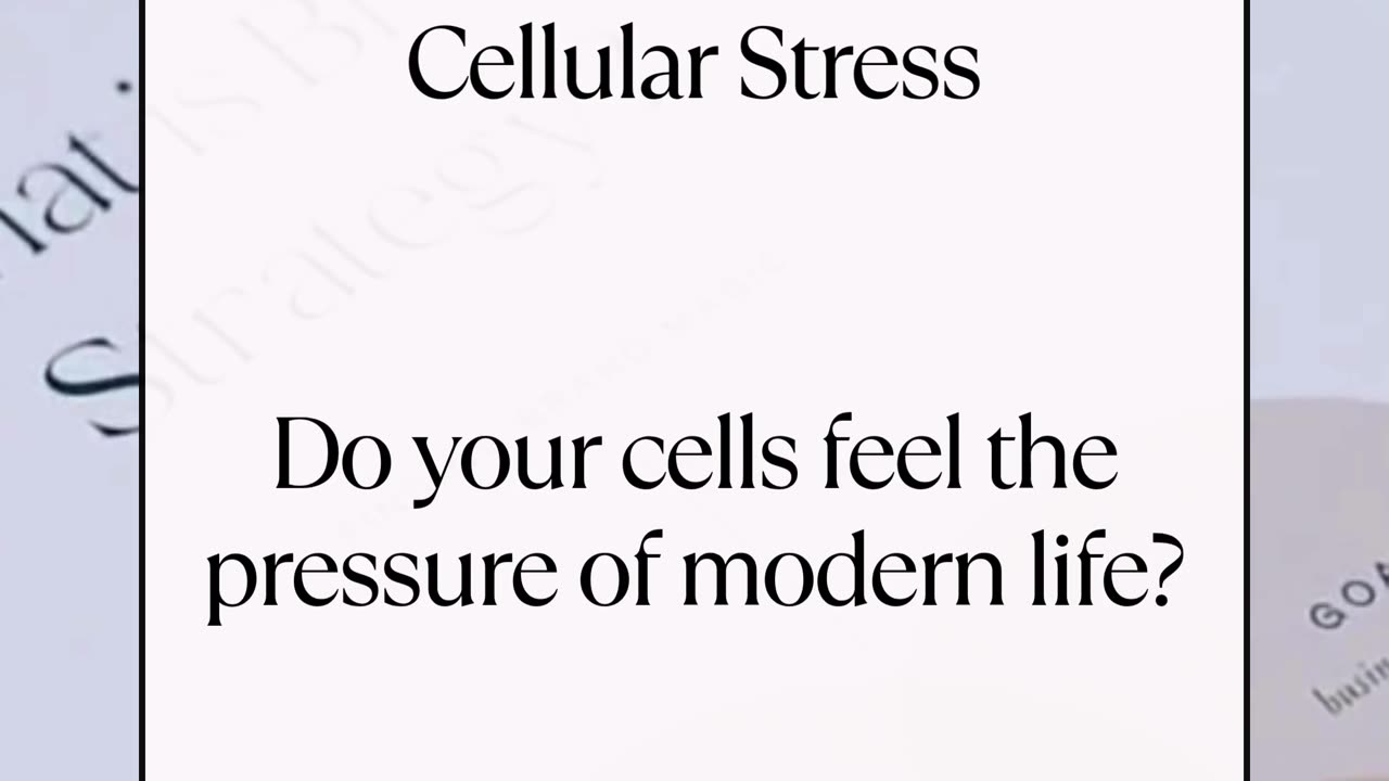 Do your cells feel the pressure of modern life?