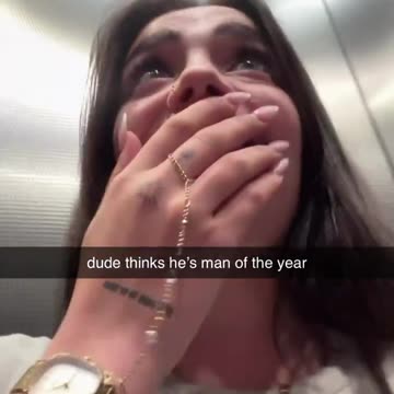 Guy in elevator tries making us feel “safe”.