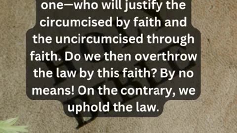 Journey of faith and spiritual growth Romans 3:29-31 Daily Bible Verse