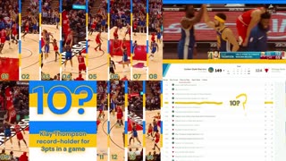 Collage 09: Klay Thompson record-holder for 3pts in a Game