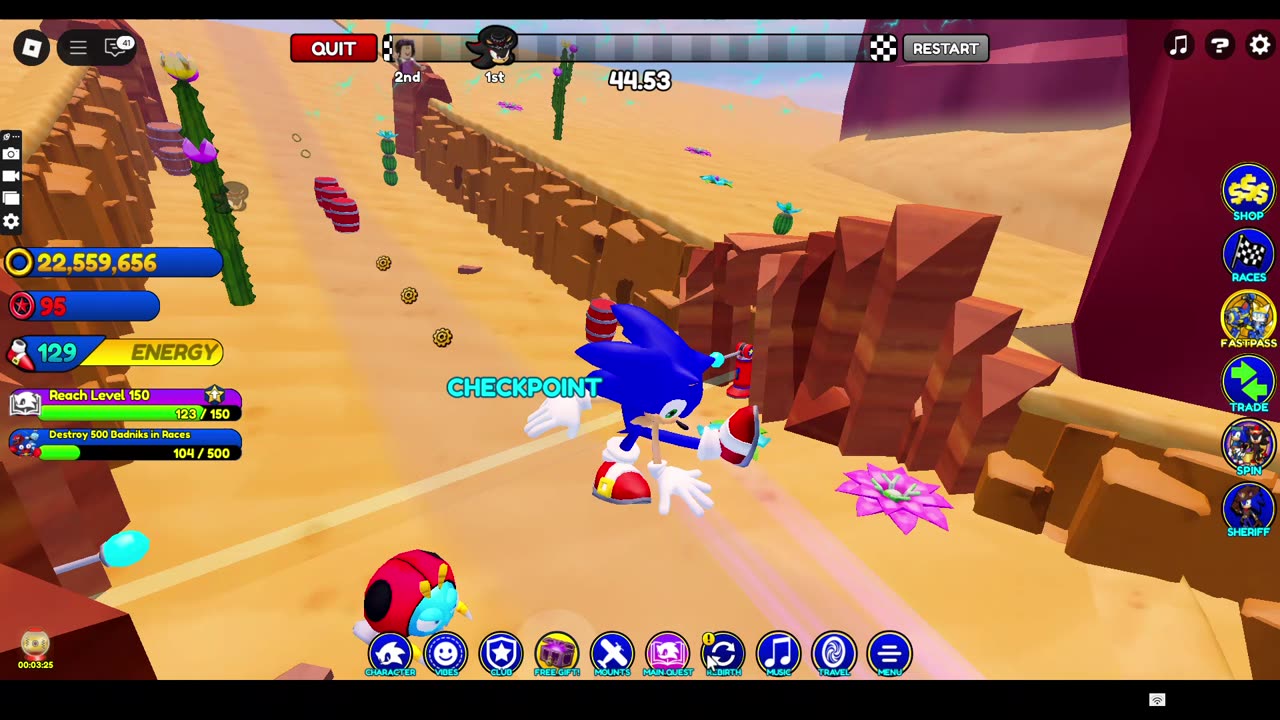 sonic speed simulator