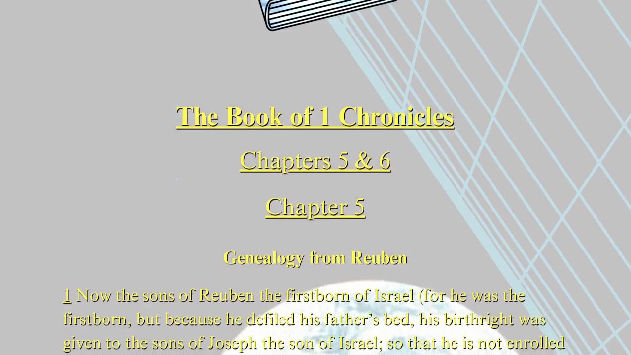 Christian Meme Video: 1 Chronicles Chapters 5 and 6 (03/30/2025)