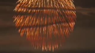 One of the world's largest fireworks - single blast bomb - launched over Nagaoka Japan
