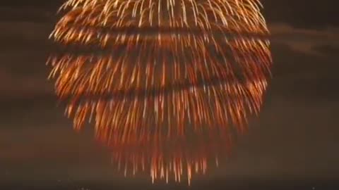 One of the world's largest fireworks - single blast bomb - launched over Nagaoka Japan