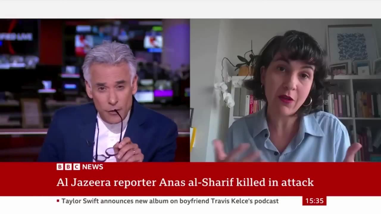 Protests over Israel's killing of journalists in Gaza | BBC News