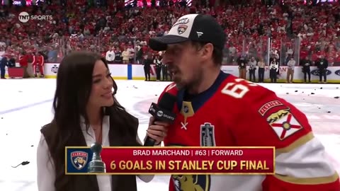 'EVERYBODY WROTE US OFF!' - Brad Marchand after the Panthers won the Stanley Cup Final | NHL on ESPN