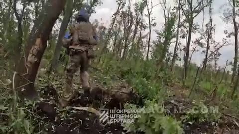 Ukrainian's Fall Asleep During Counterattack