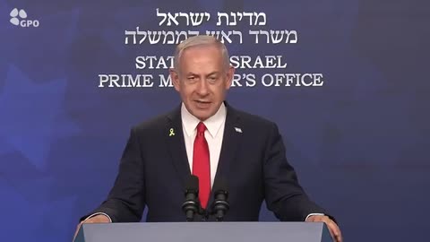 🚨BREAKING: Statement from Israel PM Bibi Netanyahu.