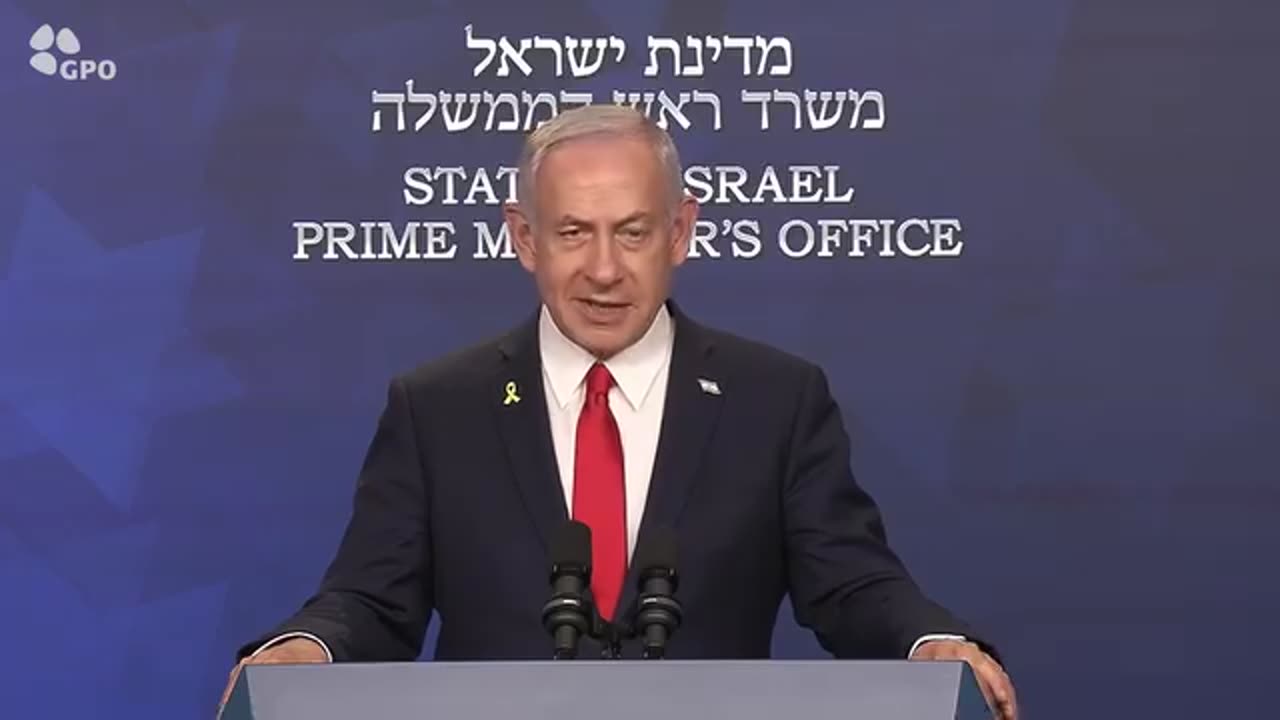 🚨BREAKING: Statement from Israel PM Bibi Netanyahu.