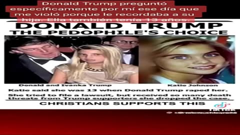TRUMP SAID I REMINDED HIM OF HIS 13 YEAR OLD DAUGHTER.