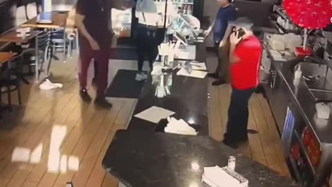 Two males BRUTALLY assaulted a taco store owner in St Clair Shores, MI, after