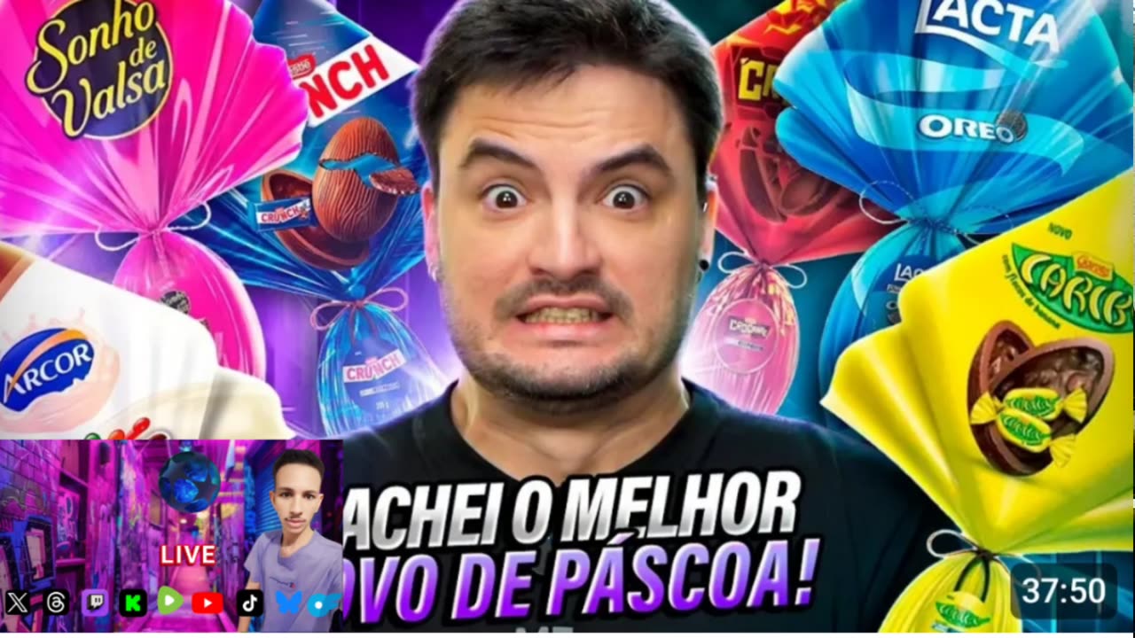 Reagindo aos clássicos ovos de Páscoa no Twitch.