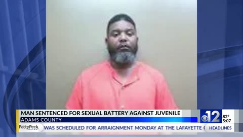 Adams County black man sentenced for sexual battery of juvenile