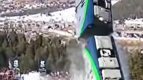 Train Jumps Huge Ramp
