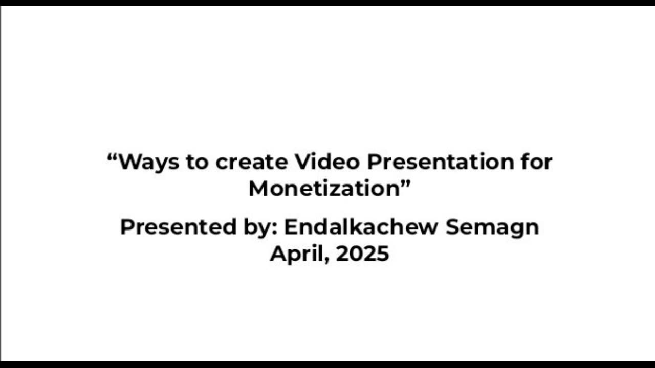 video presentation