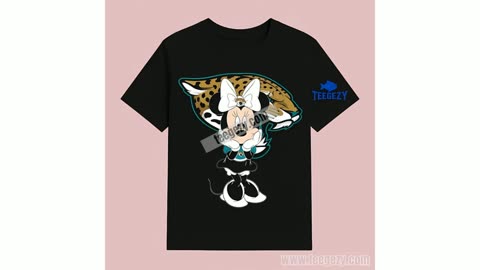 Jacksonville Jaguars Minnie Mouse Fan Pose Graphic Shirt