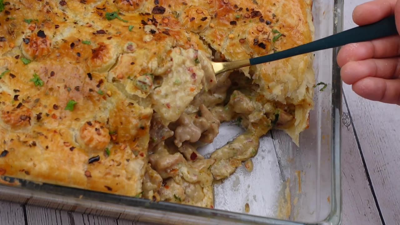 Recipes of the world - Chicken & Mushroom Pie Ramadan Special Recipe By Recipes Of The World