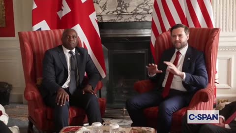Vice President Vance Meets with British Foreign Secretary