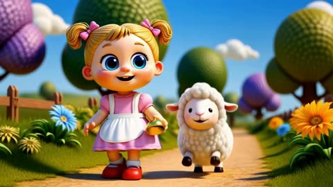 Mary Had a Little Lamb 🐑 | Fun Nursery Rhyme for Kids