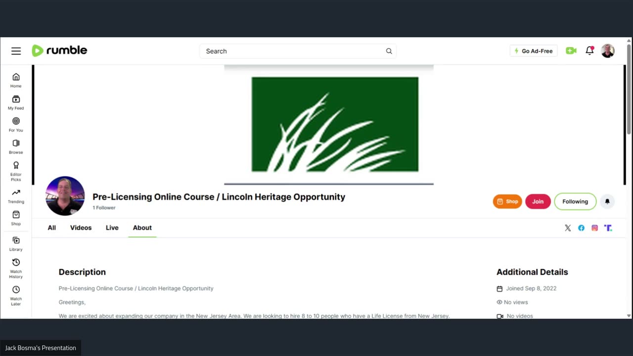 Pre-Licensing Online Course / Lincoln Heritage Opportunity