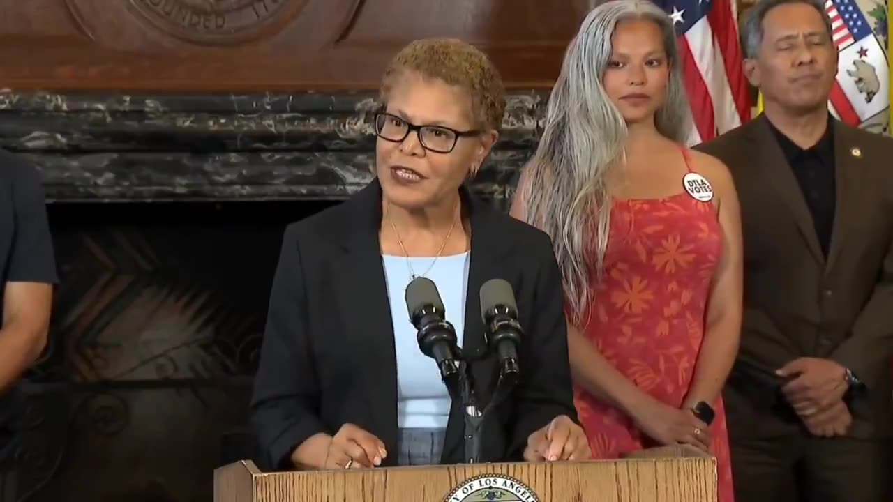 Mayor Karen Bass Is Very Upset JD Vance Called Sen Alex Padilla Jose