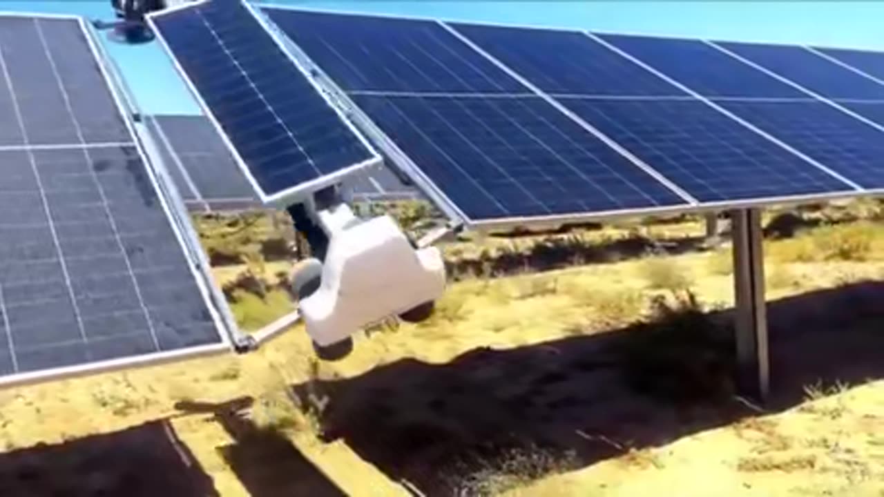 Solar panels cleaning other solar panels