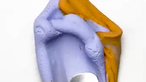 Mixing colour ASMR video