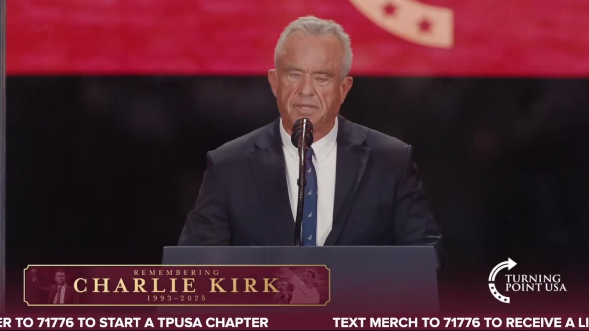 Sec. RFK Jr. Speaks @ Charlie Kirk’s Memorial Service