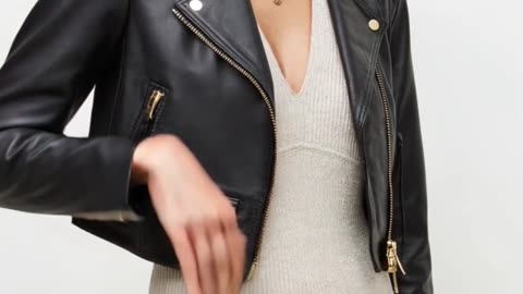 Black Cropped. Tailored Leather That Commands Presence