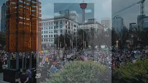 Charlie Kirk Vigil - Calgary, Alberta