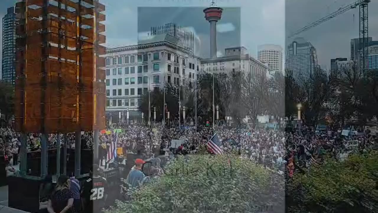 Charlie Kirk Vigil - Calgary, Alberta