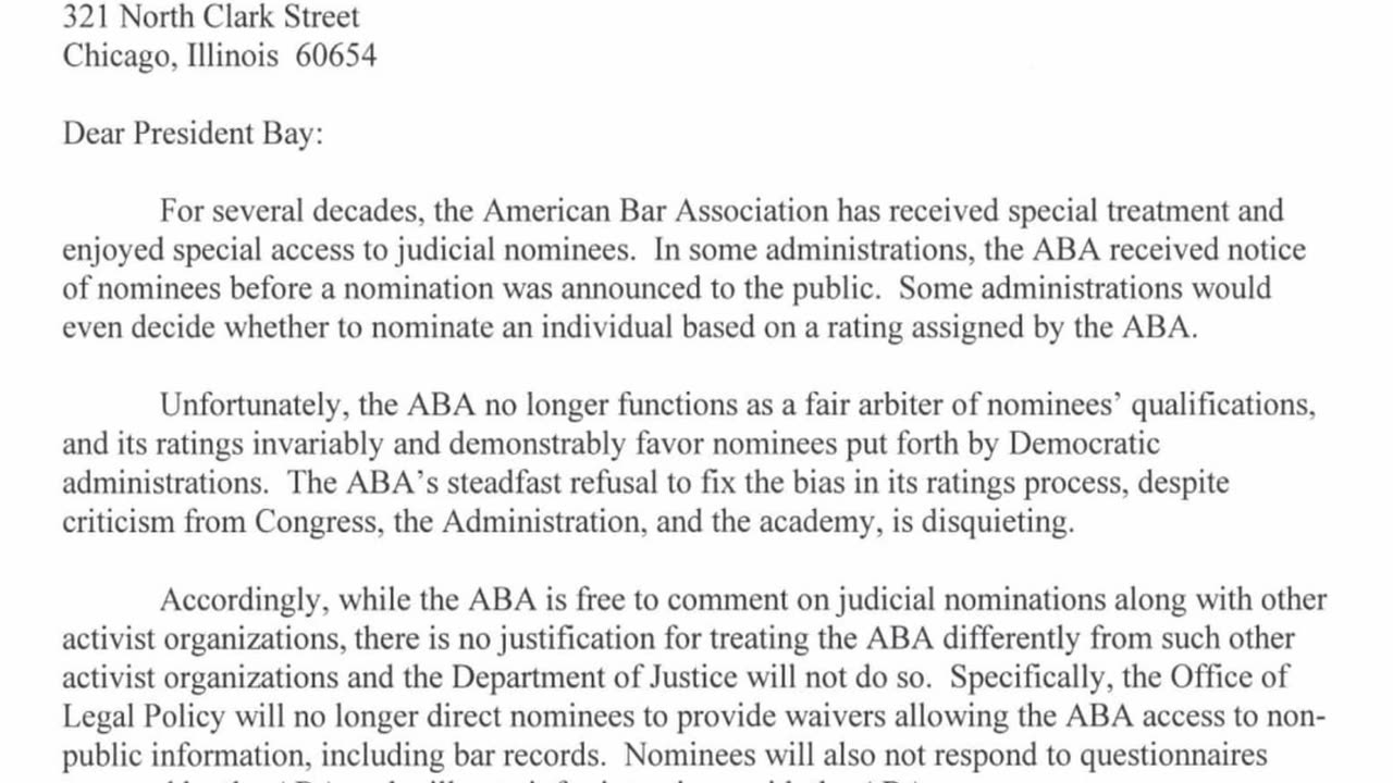 Revealed: DOJ's Bold Move Against ABA Bias