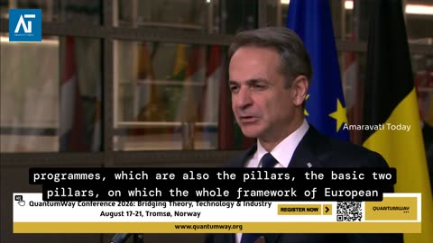 Mitsotakis on Ukraine Aid, EU Budget & Farmers’ Protests | EU Summit | Amaravati Today