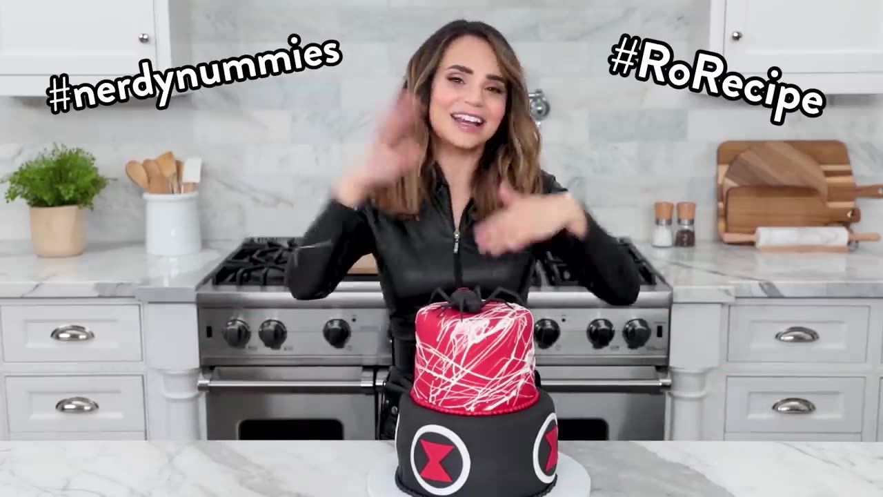 MARVEL BLACK WIDOW CAKE - NERDY NUMMIES - YouTube