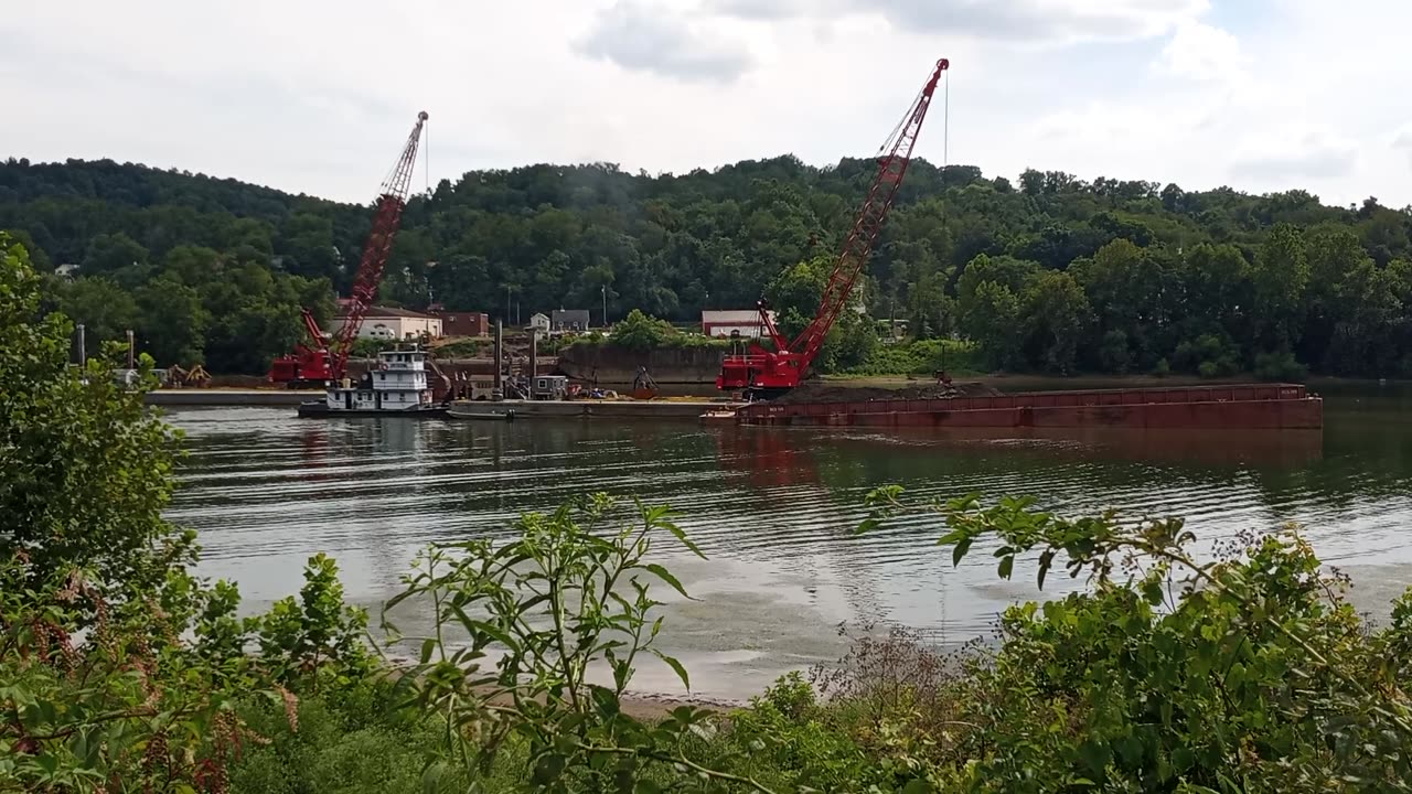 Dredging the Mon River - Date: 8/12/2020