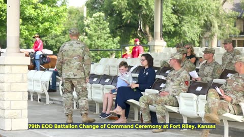 79th EOD Battalion Change of Command Ceremony at Fort Riley, Kansas