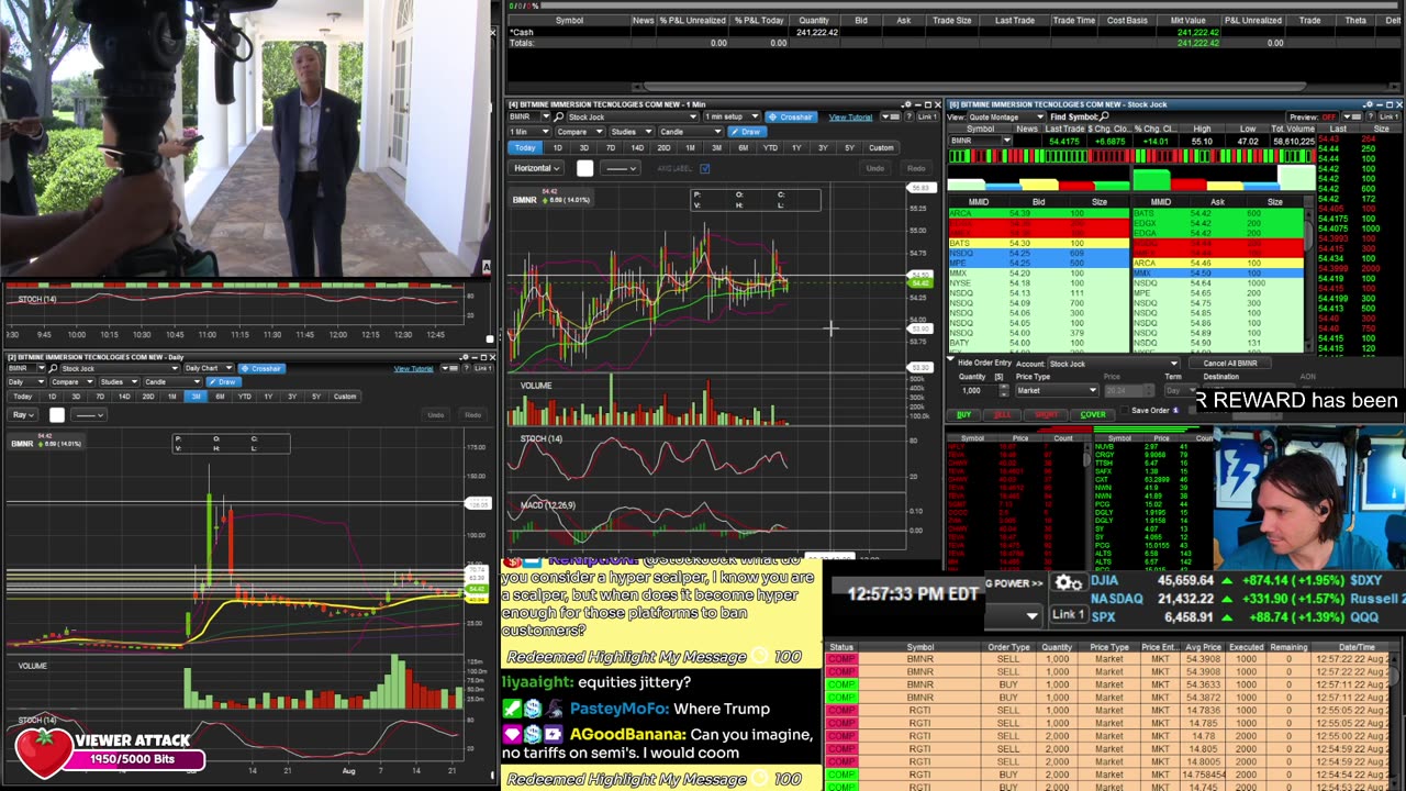 LIVE Day Trading the Stock Market