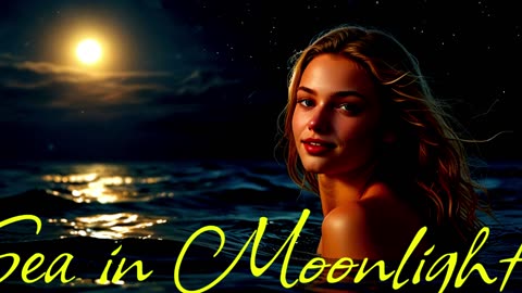 Electronic Music. Song Sea in the Moonlight..