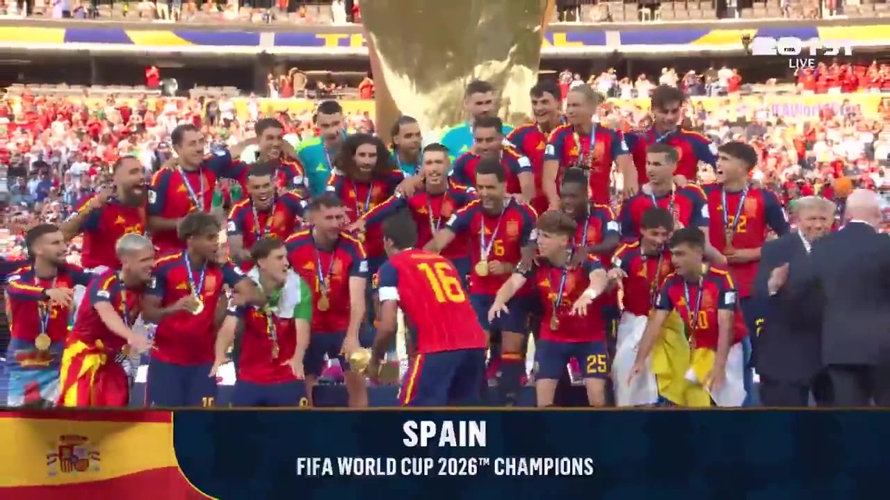 President Trump Presents World Cup Trophy, Doesn't Want to Leave