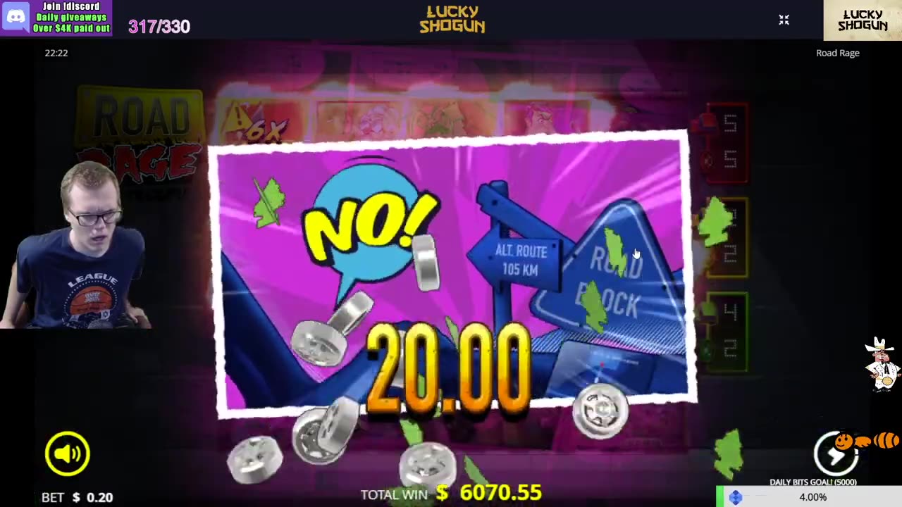 INSANE 30,000X WIN ON ROAD RAGE!