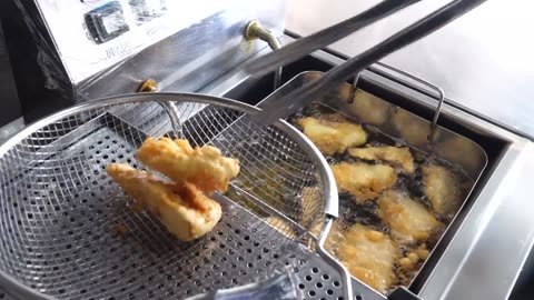 rice tteokbokki, red fish deng, hotteok Tteokbokki, Homemade Fried, Hotteok_Korean street food