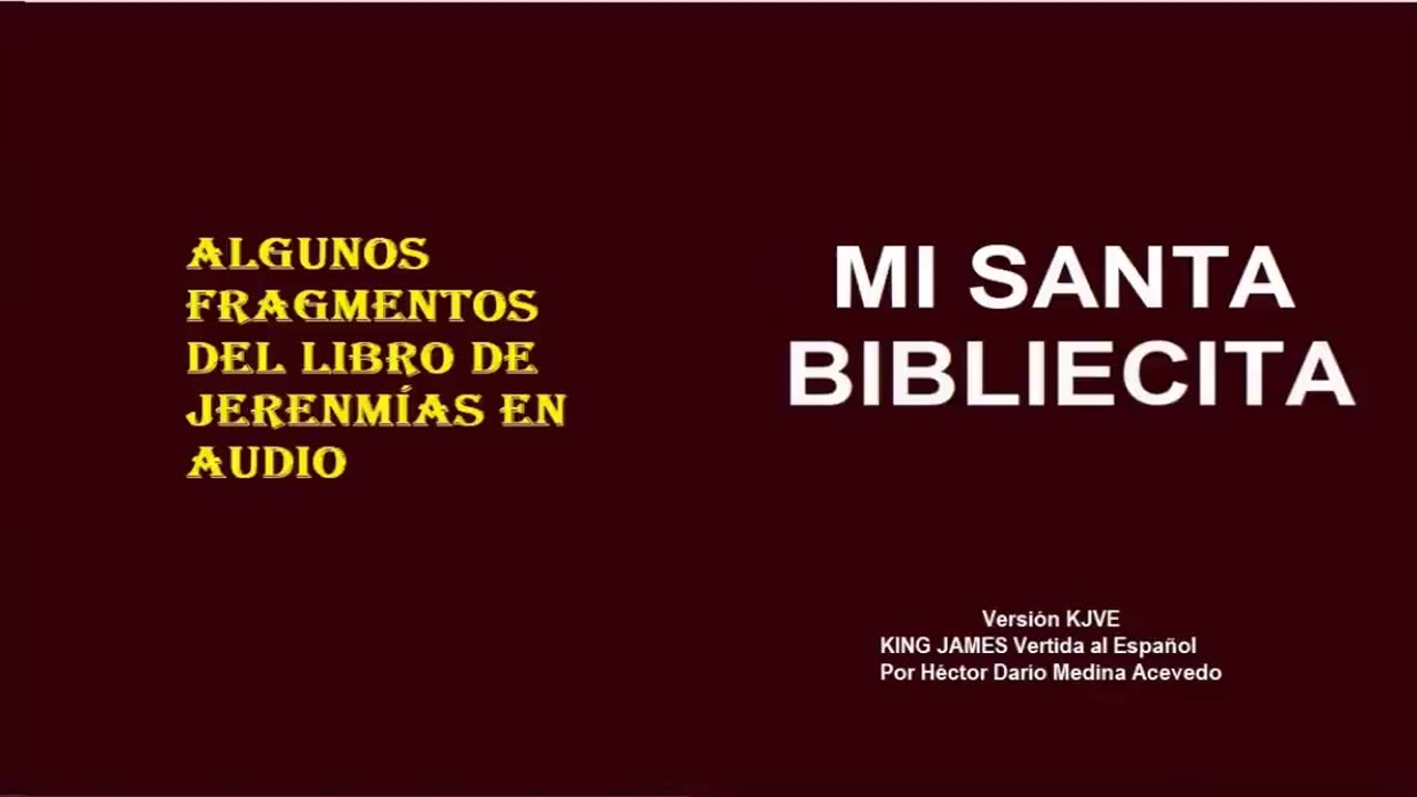 MI SANTA BIBLIECITA 24 Jeremías