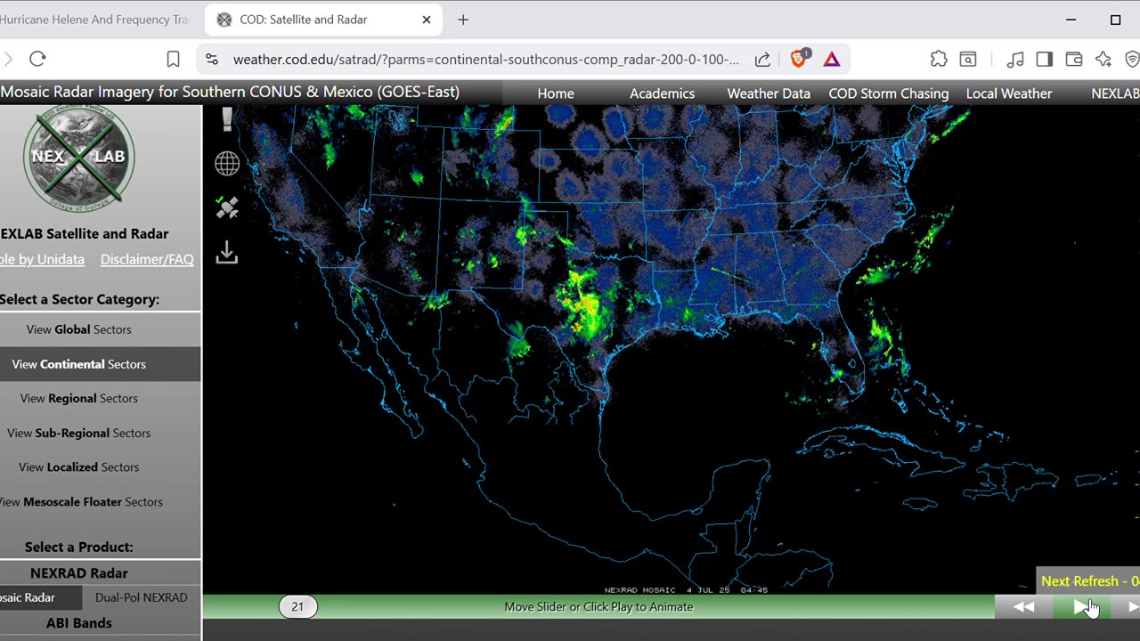Texas and Carolinas Smoking Gun Real-Time Weather Modification