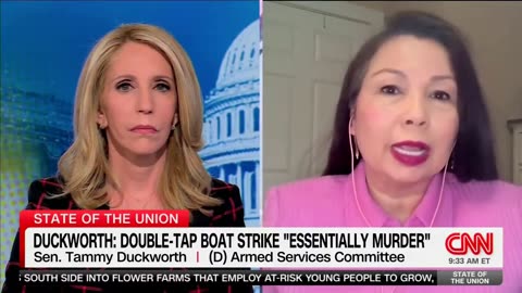 Democrat Tammy Duckworth is CALLED OUT by CNN for lying about the drug strikes: