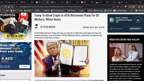 401k Retirement Plans Now Crypto For US Workers
