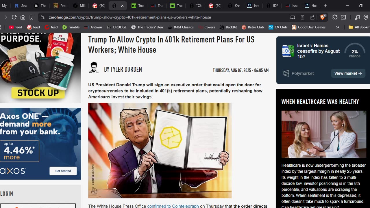 401k Retirement Plans Now Crypto For US Workers